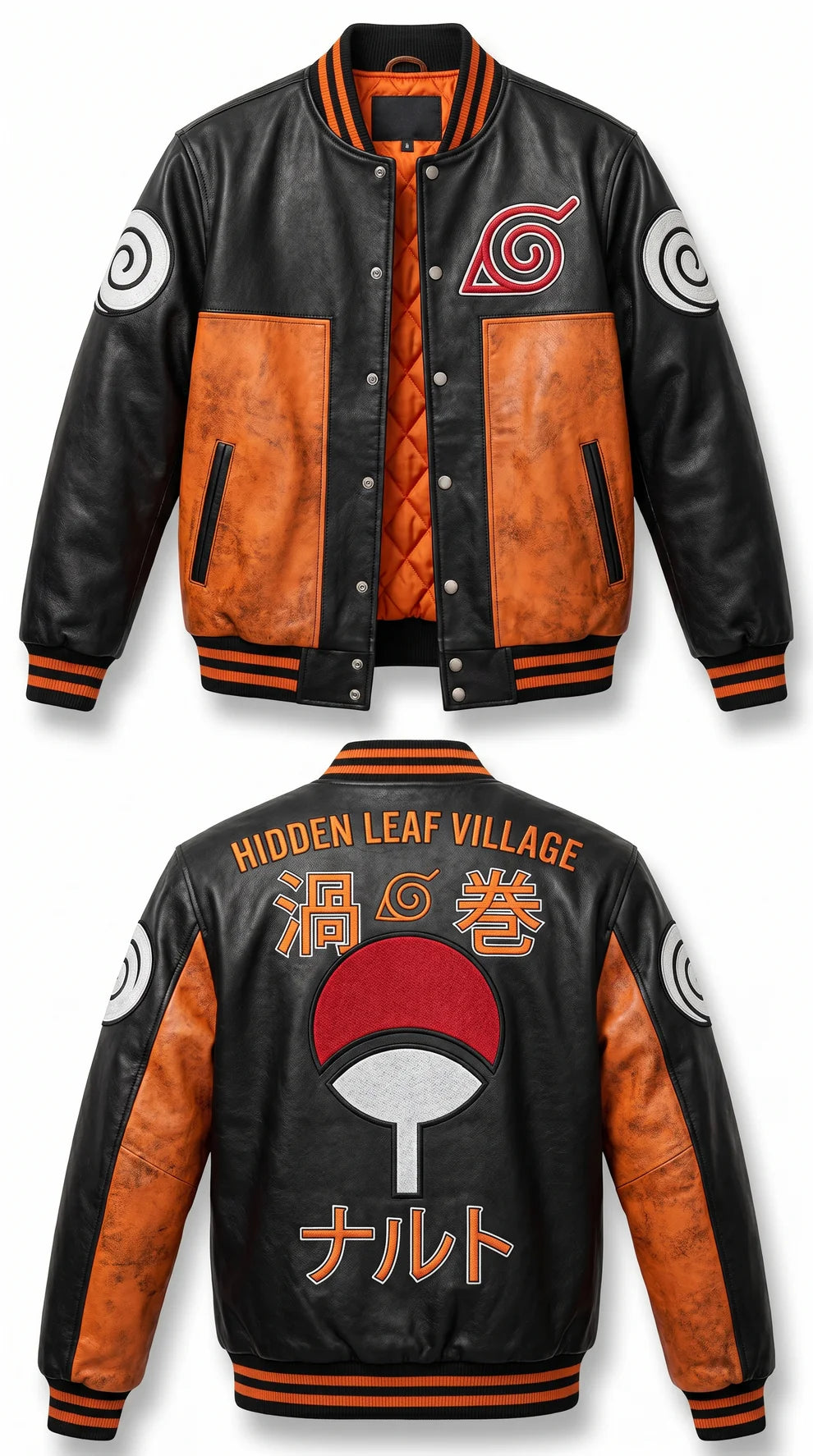 Naruto Hidden Leaf Village Varsity Jacket